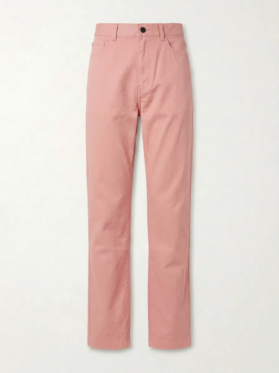 Women's Minimalist Black Solid Mid-Rise Straight Leg Pants