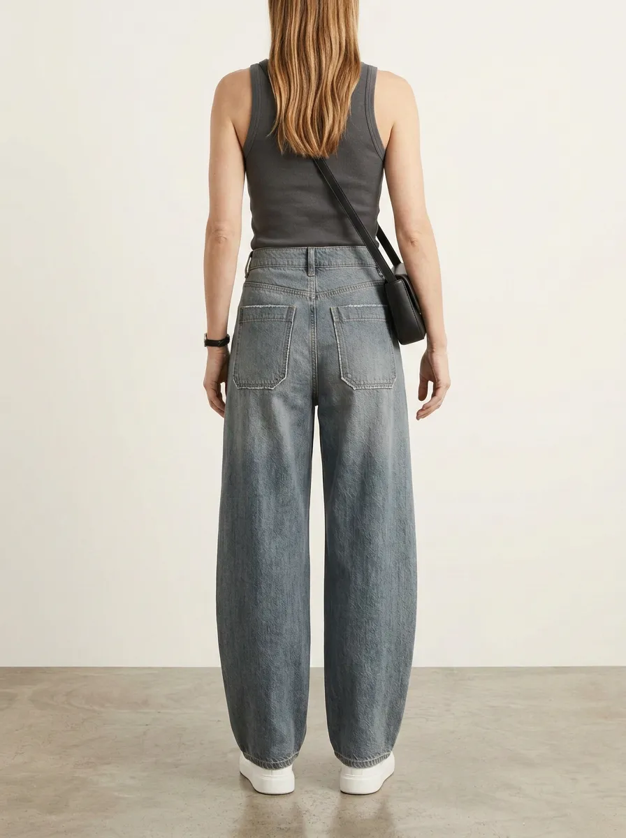 Women's Wide Leg Casual Denim Jeans