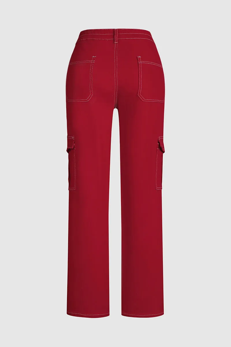Flap Pocket Zip Fly Jeans