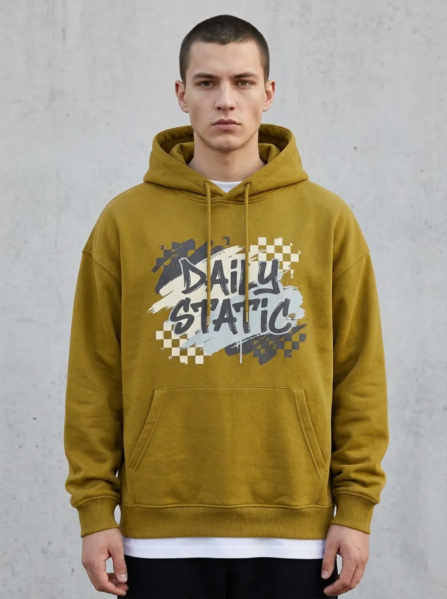 Checkerboard Men's Graphic Hoodie