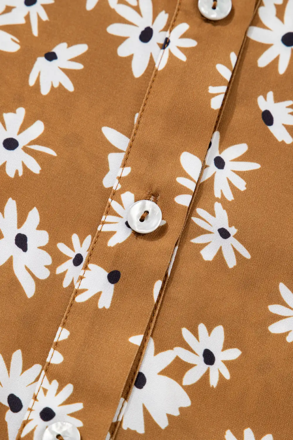 Wearable Cut Floral Printed Split Neck Dress