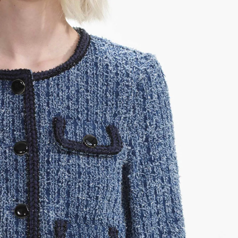 Textured Denim Jacket