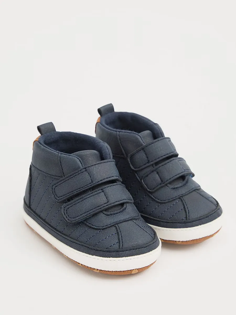 Navy High Top Shoes