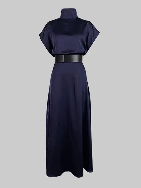 Raglan Sleeve Neck Maxi Dress