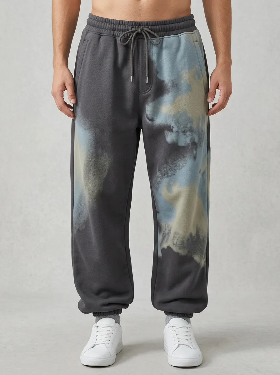 Unisex Atmospheric Cloud Print Sweatpants