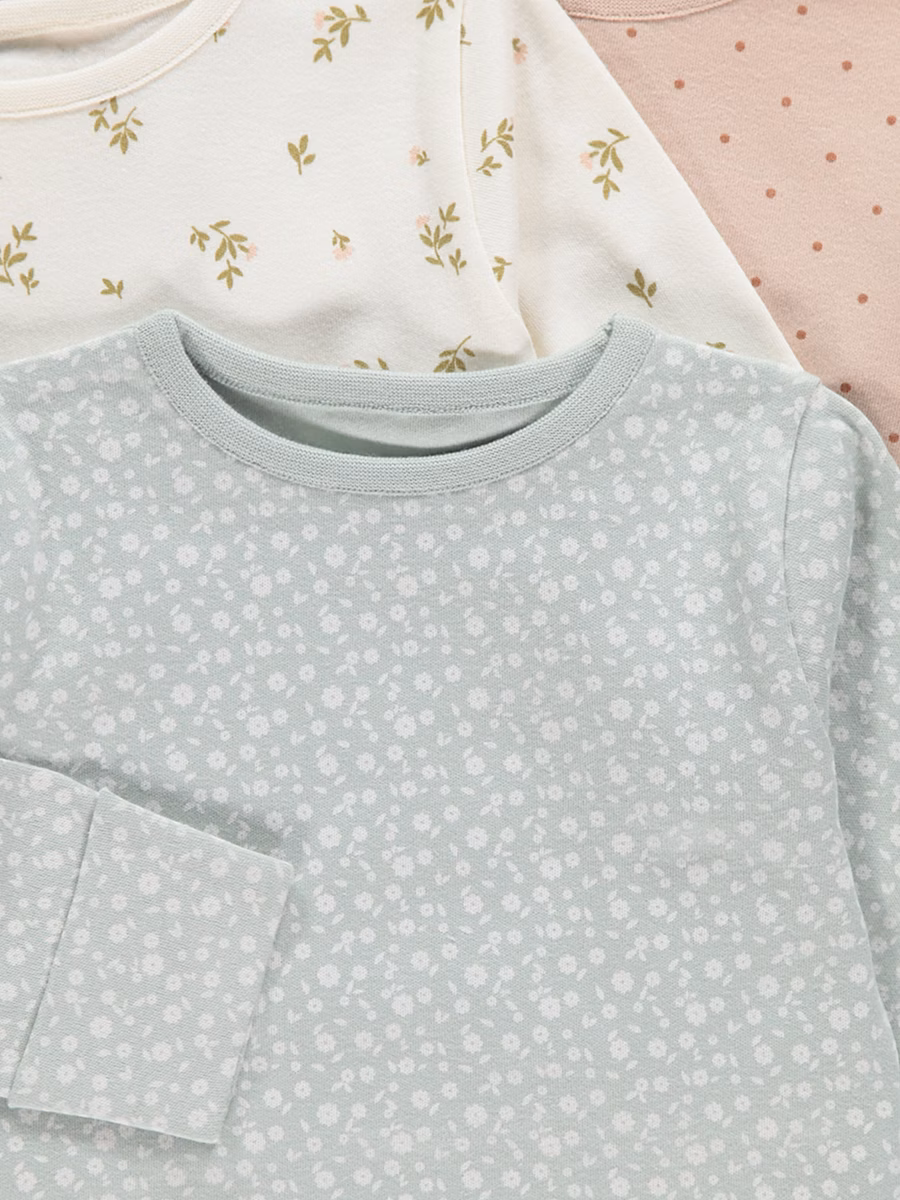 Pastel Floral Long Sleeve Pyjamas 3 Pack detail 1