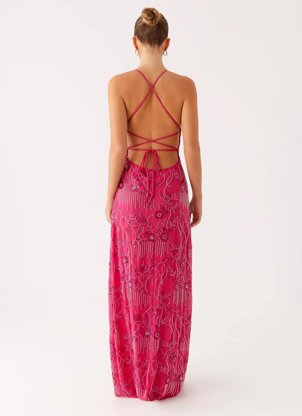 Sleek Sequin Cami Maxi Dress