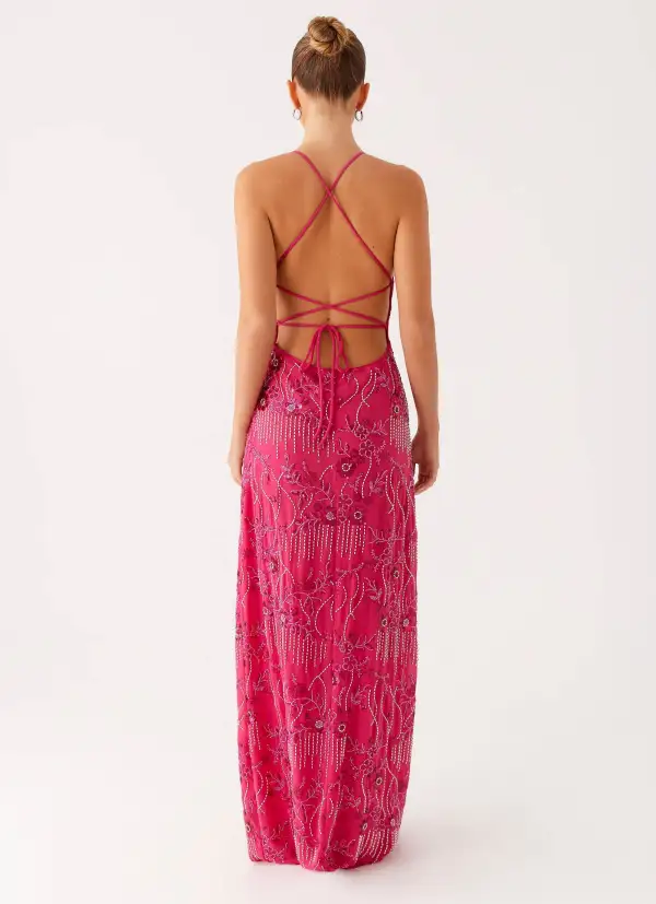 Sleek Sequin Cami Maxi Dress