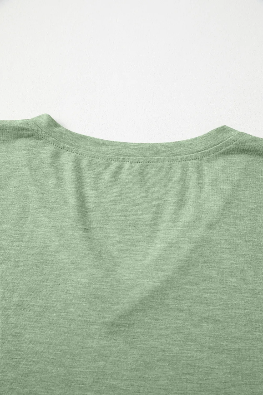 Grass Green V Neck Long Sleeve Top