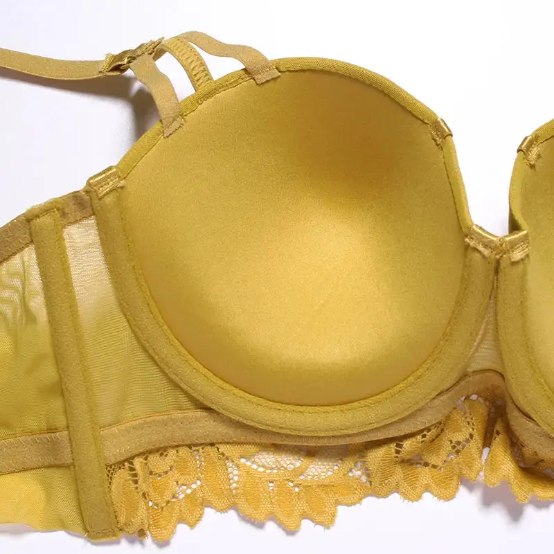 Satin-Insert Lace Lingerie Set