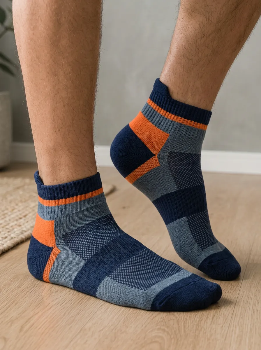 Men's Heritage and Color-Blocked Ankle Argyle Pattern Socks