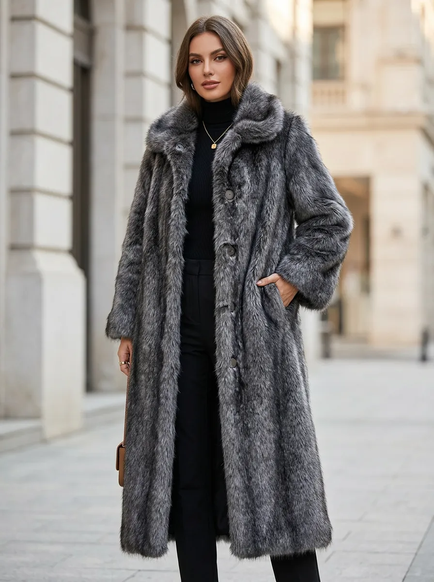 Women's Faux Fur Winter Coat
