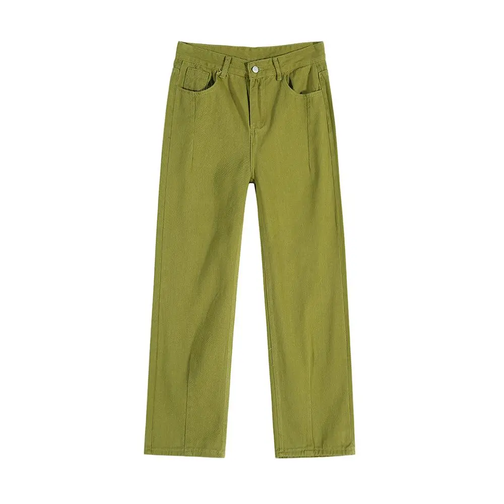 Clean Wide Leg Washed Jeans