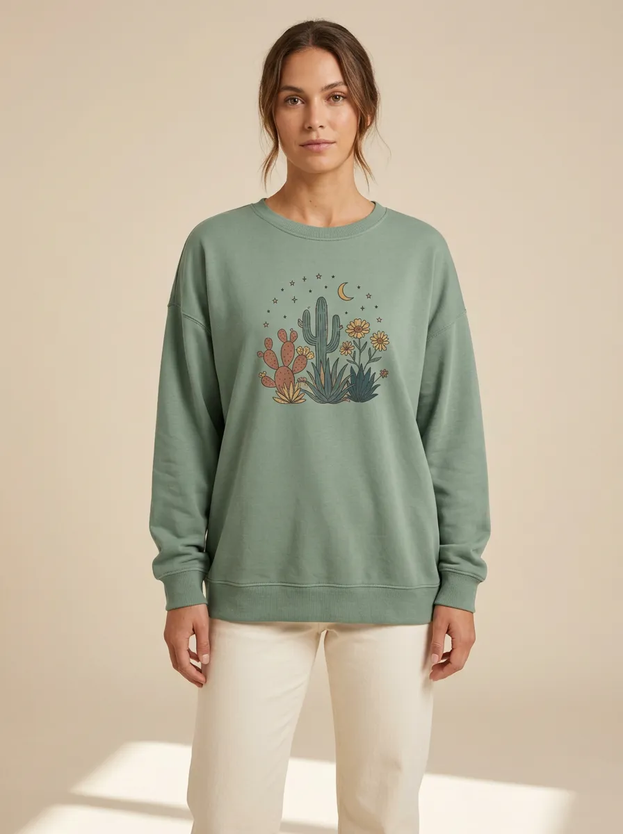 Women's Graphic Crew-Neck Sweatshirt