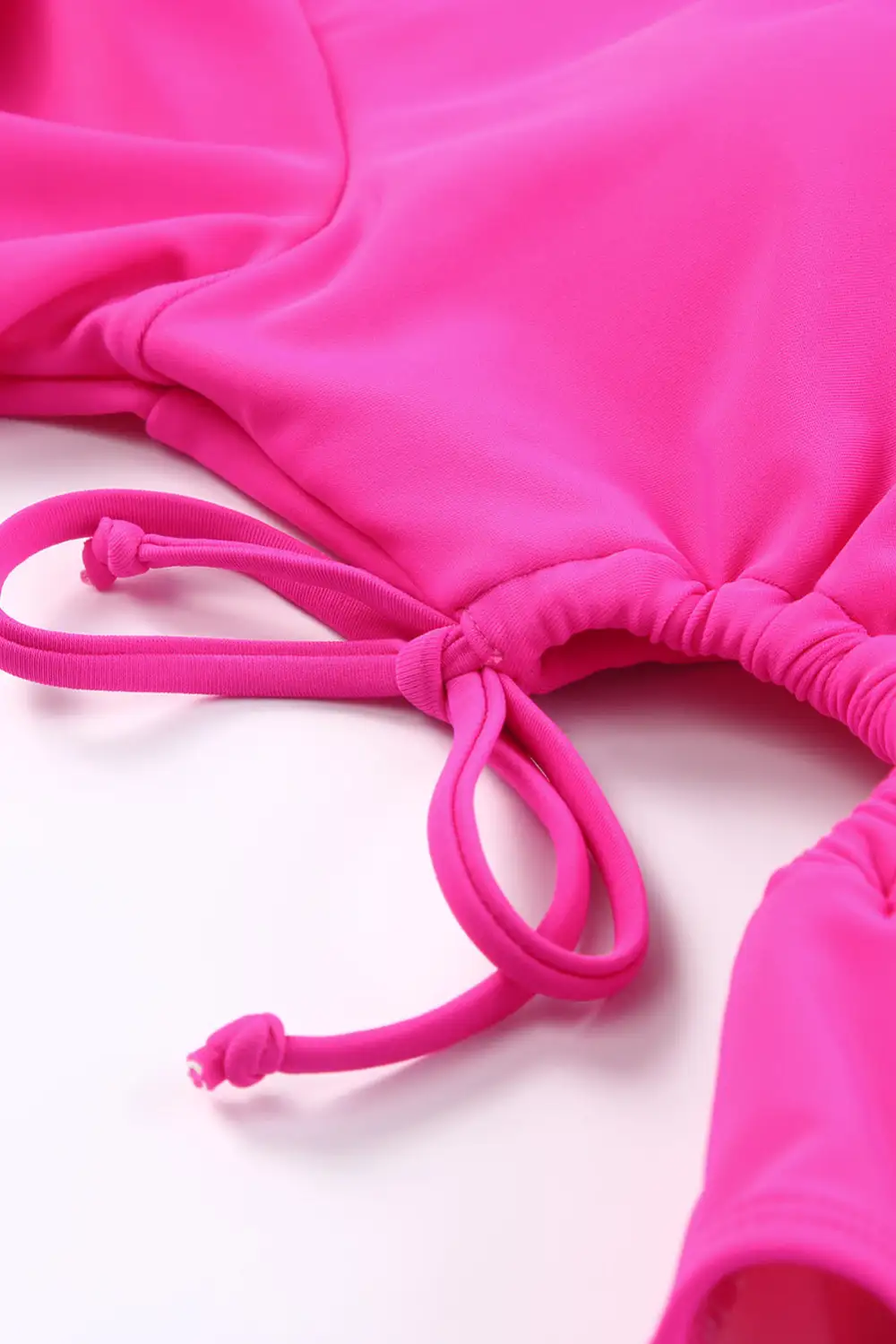 Swimwear Solid Drawstring Sheath Active Elegant Sexy Casual One Pieces