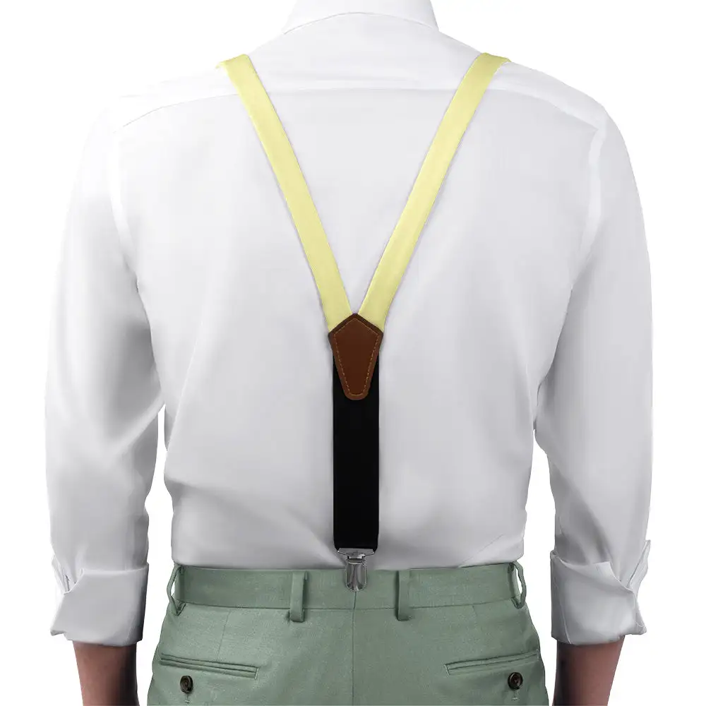 Bold Balanced Solid Tone Suspenders