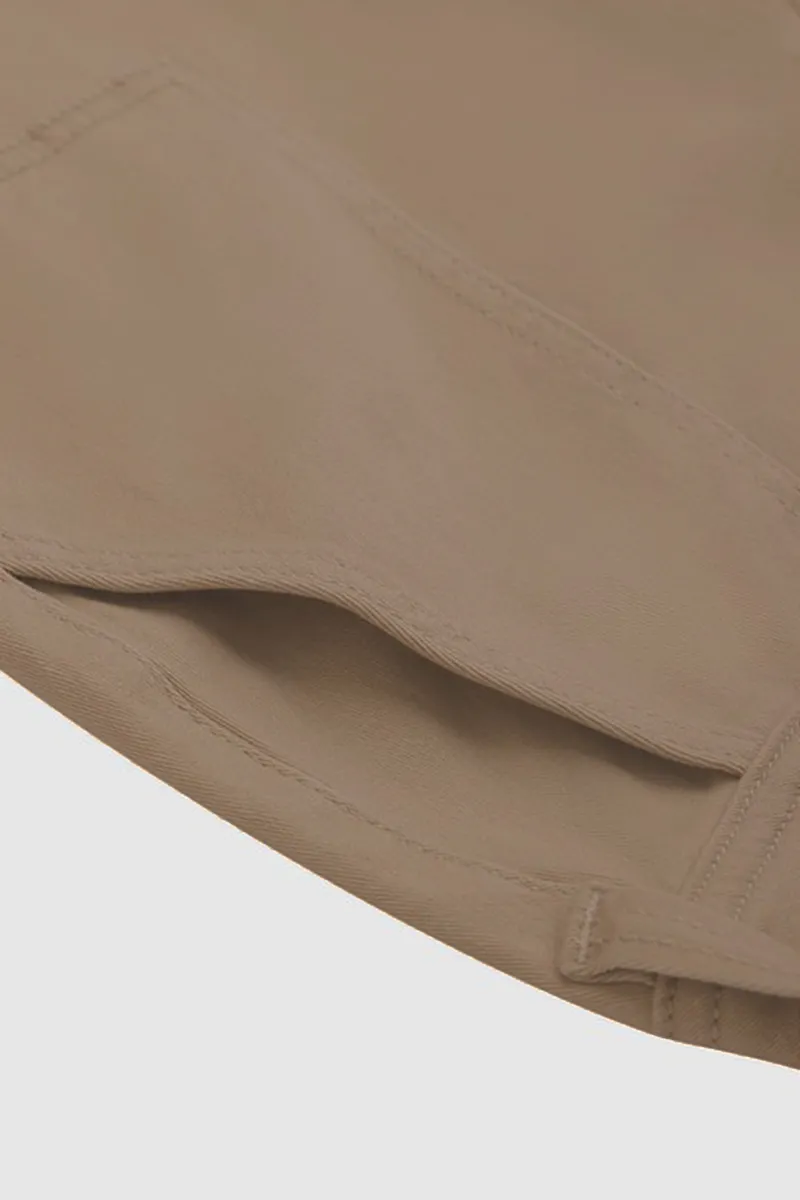 Solid Slant Pocket Low Rise Flare Jeans