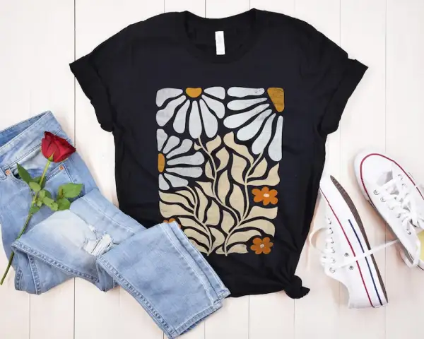 Boho Wildflowers Graphic T-Shirt