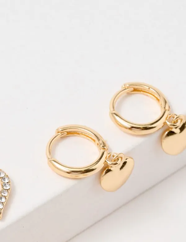 Vintage Elegant Heart-Shaped Pendant Earrings