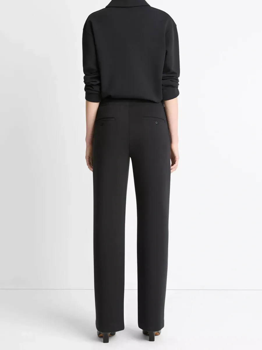 Classic Plain Straight Leg Pants