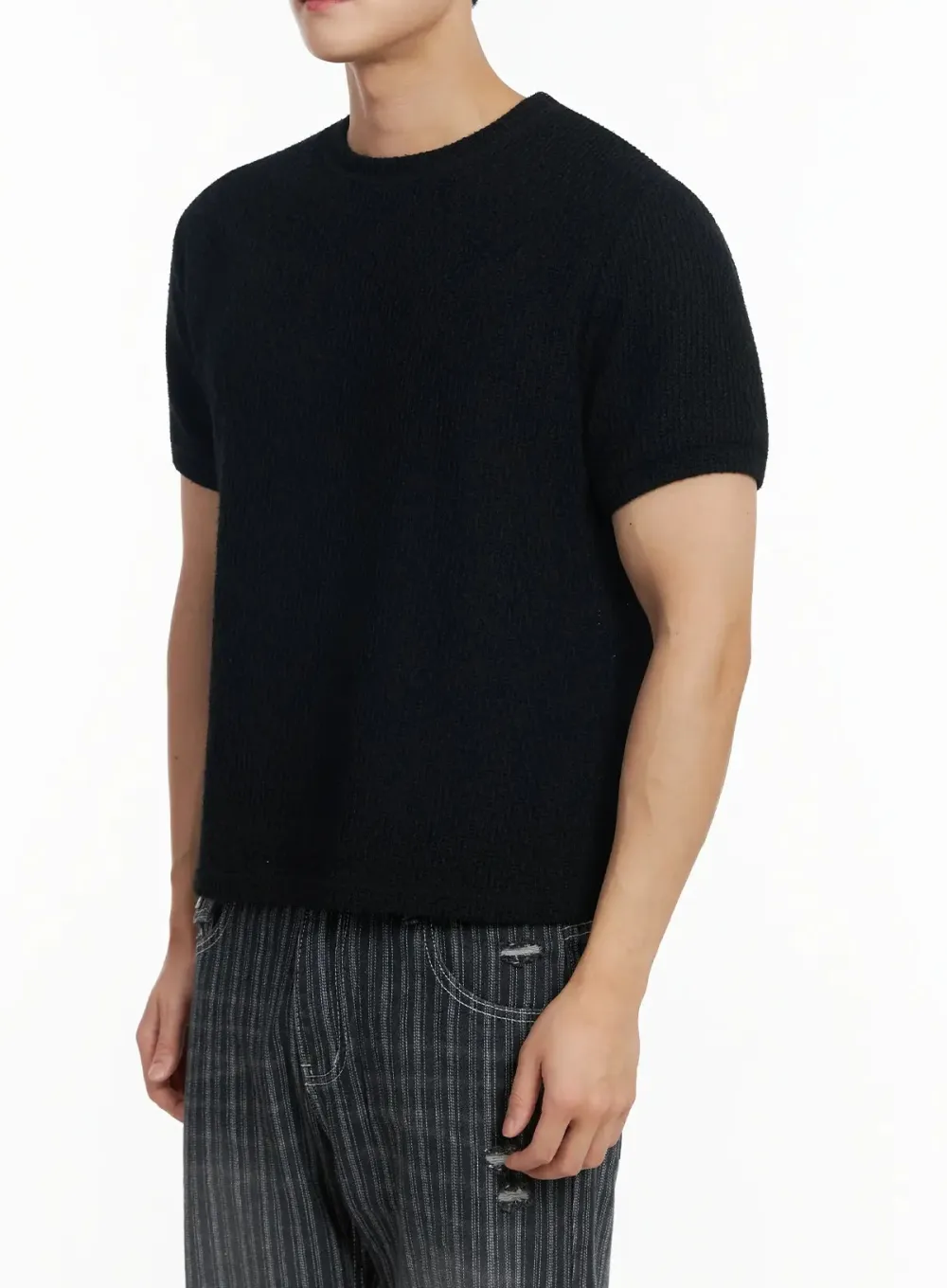 Men's Basic Waffle Knit Tee