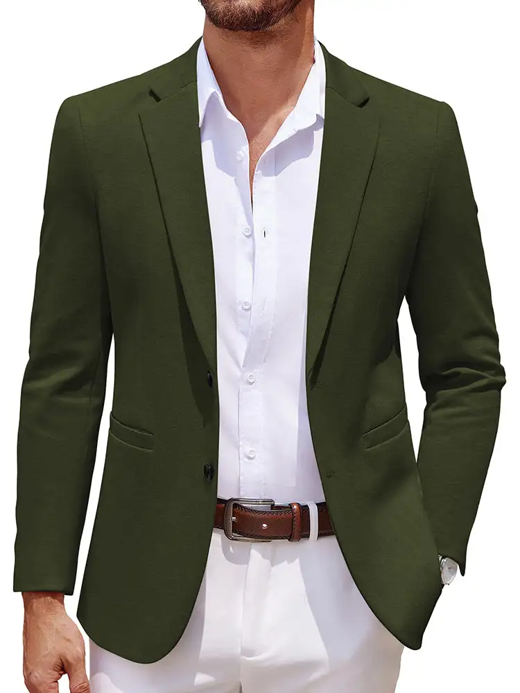 Casual Knit Two Buttons Suit Jackets