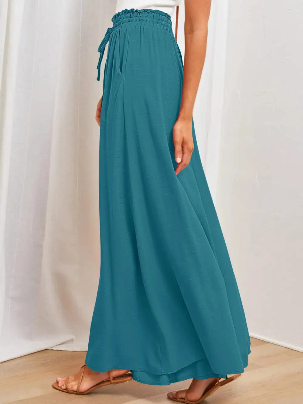 Wide Leg Pocket Pants