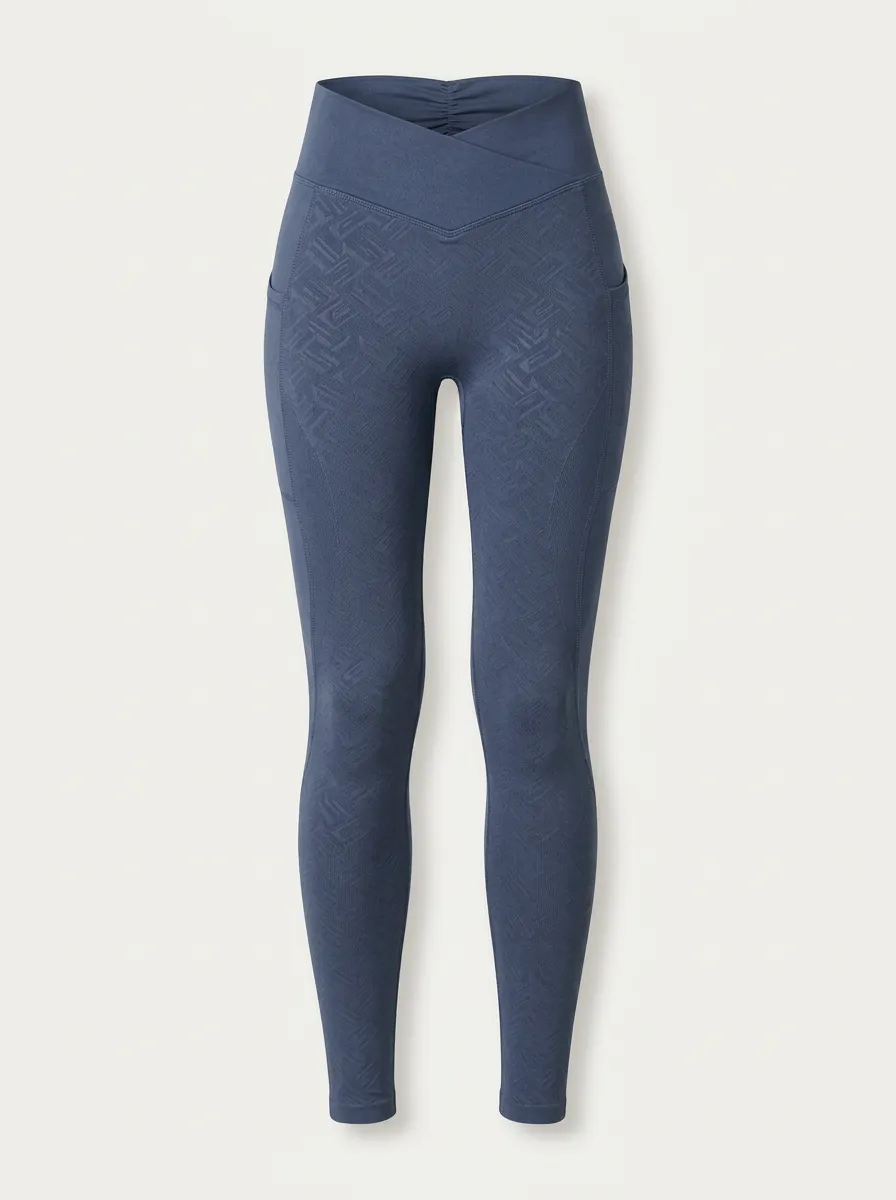 Women's Yoga Fitness Geometric Embossed Printed Leggings