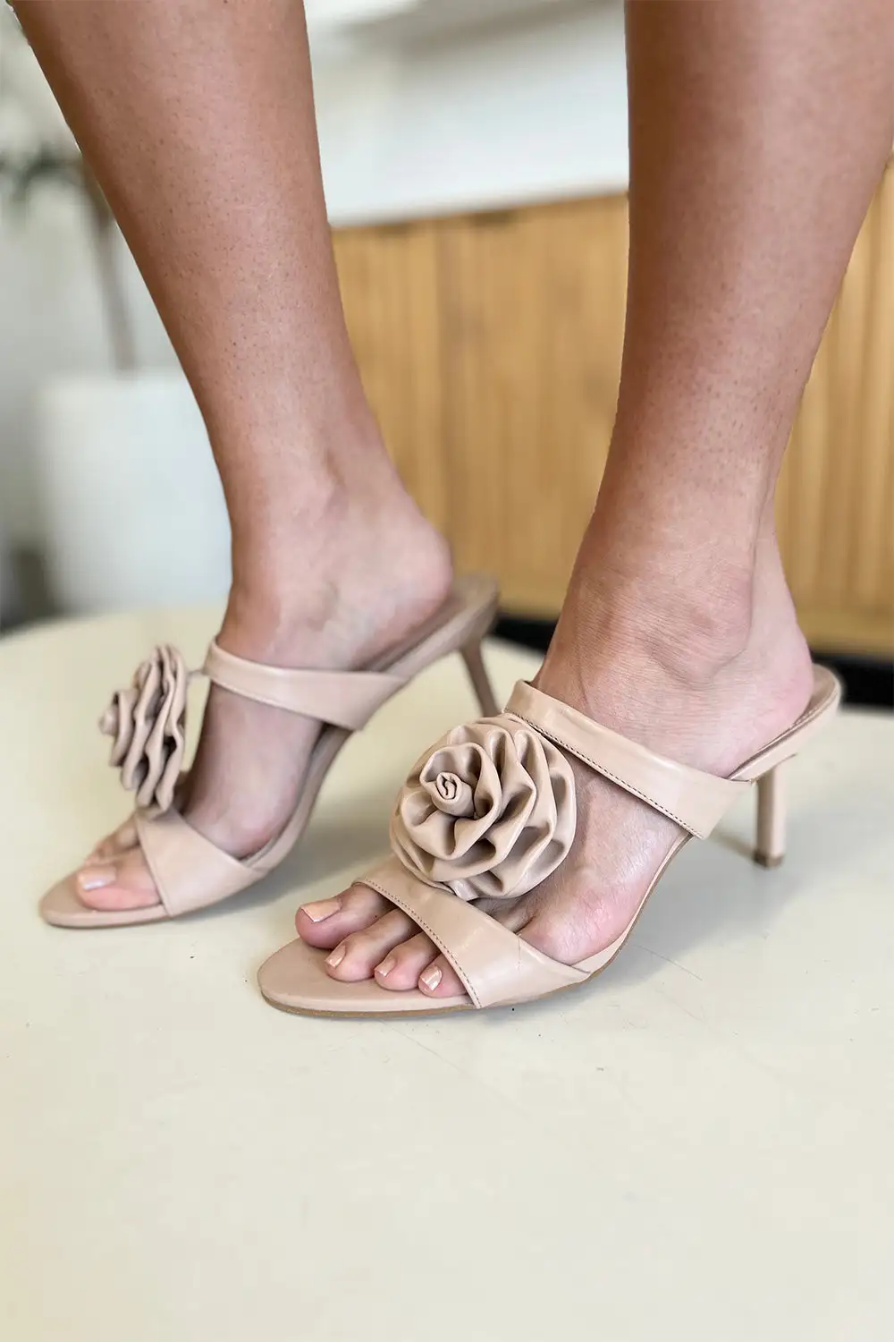 Stiletto Floral Heeled Sandals