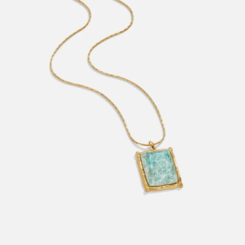 Amazonite Pendant Necklace
