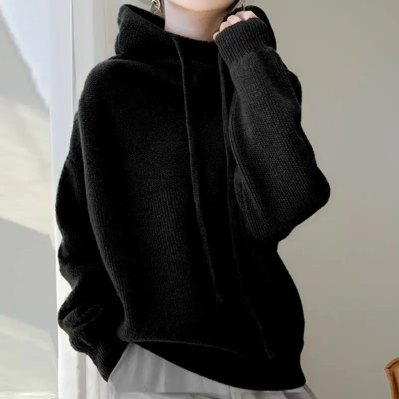 Textured Women's Knit Relaxed Sweater