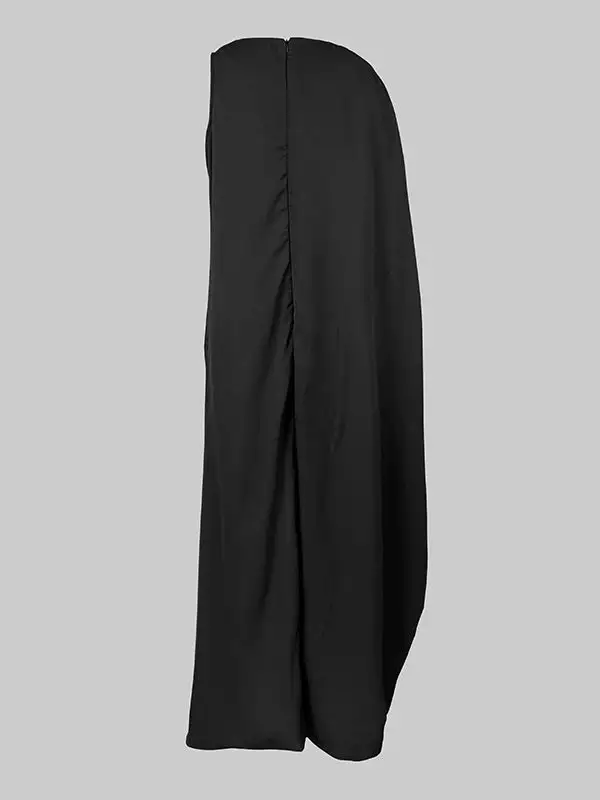 Irregularity Neck Maxi Dress