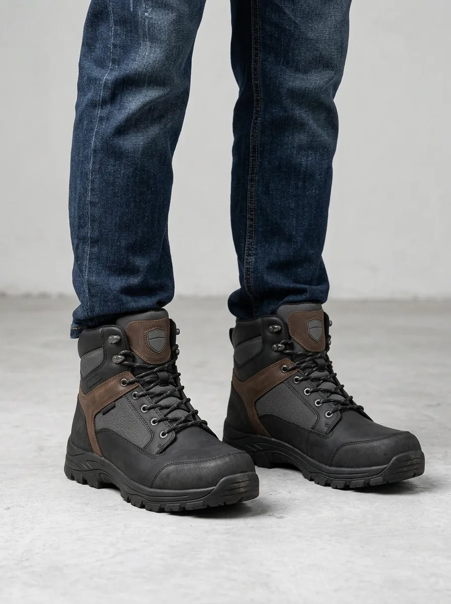 Men's Waterproof Outdoor Graphic Detail Work Boots