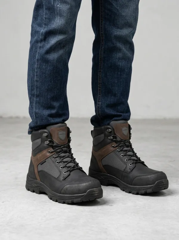 Men's Waterproof Outdoor Graphic Detail Work Boots