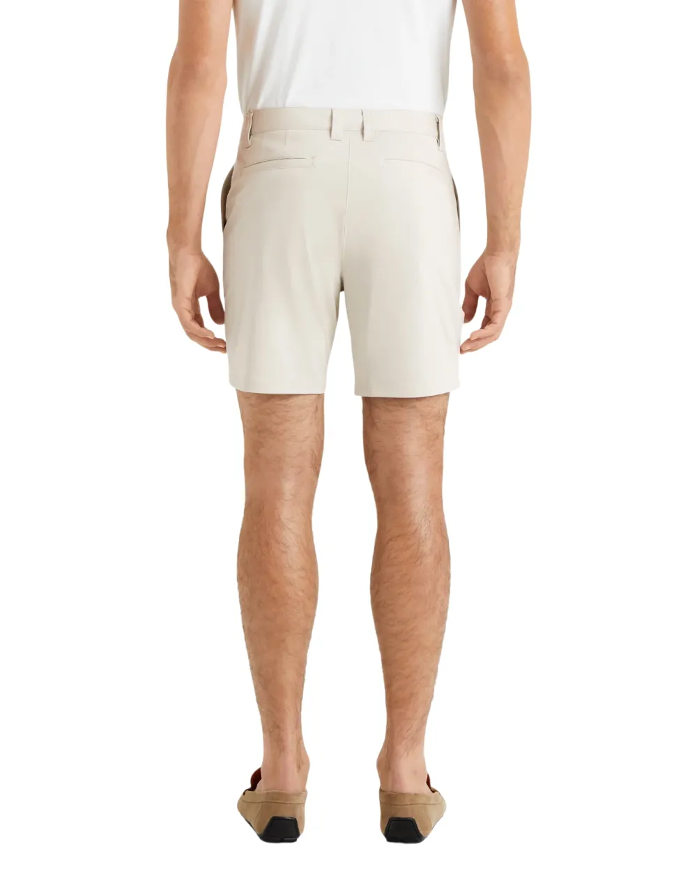 Beige Regular - Fit Men's Shorts