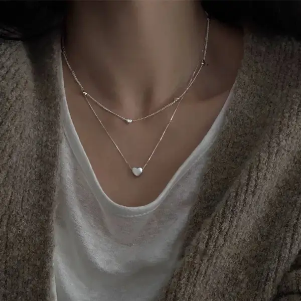 Sculpted Heart Necklace