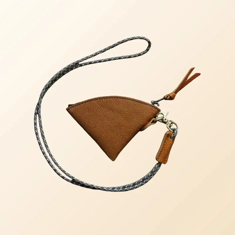 Men's Pebbled Leather Coin Pouch