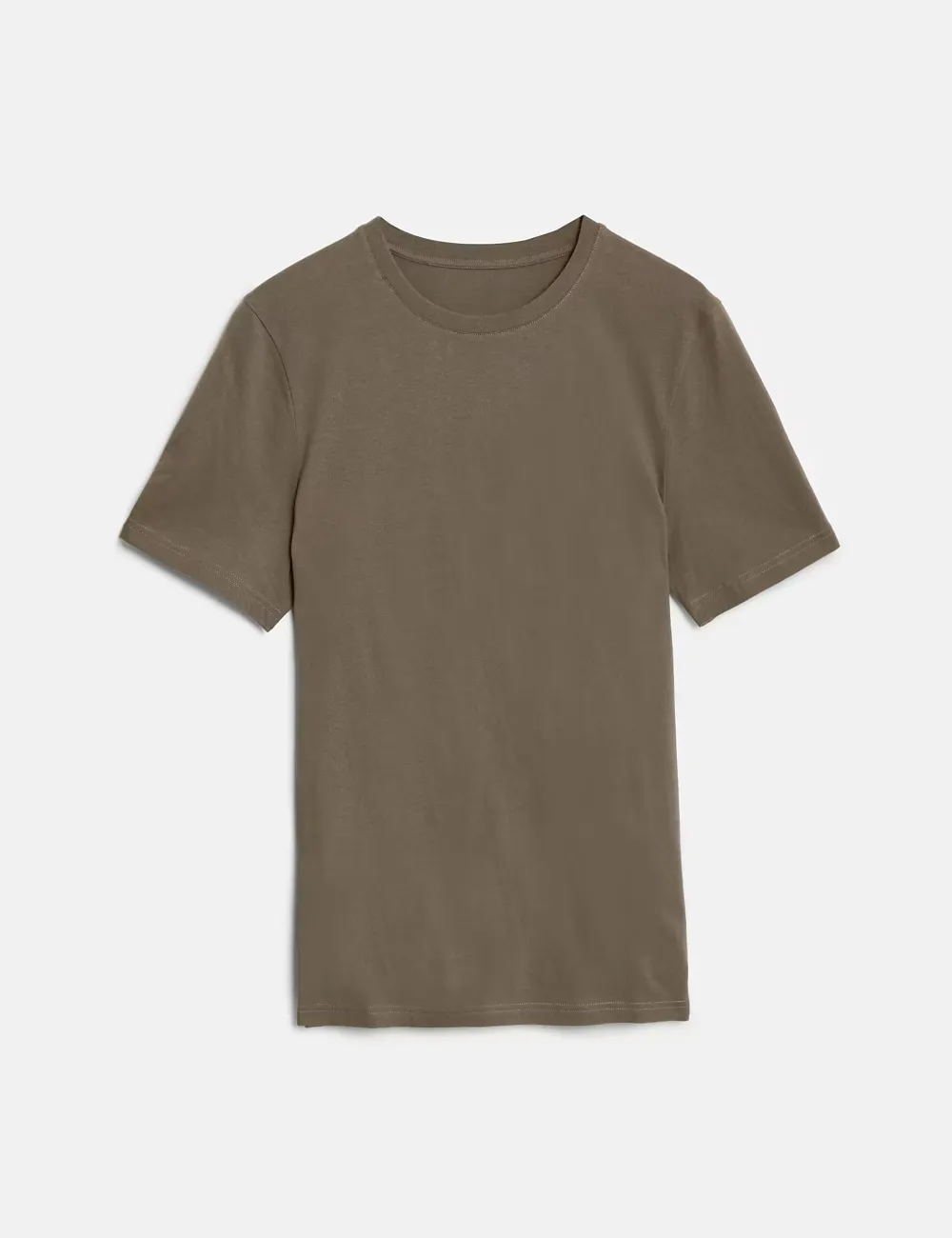 White Basic Crew Neck Short Sleeve Tee