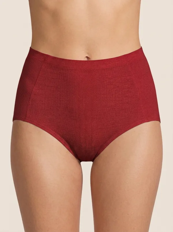 Women's High-Waisted Seamless Ribbed Panties