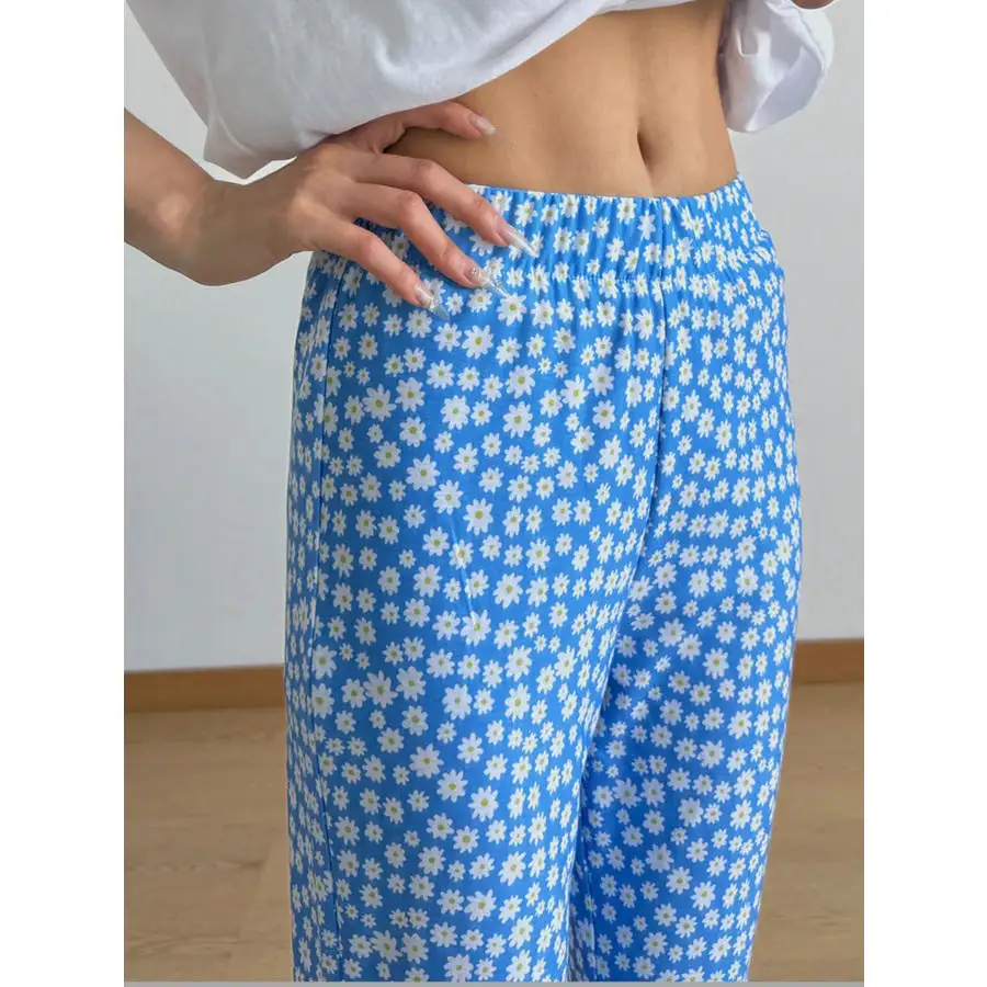 Print Flare Leg Pants