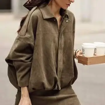 Premium Batwing Sleeve Long Bomber Jacket