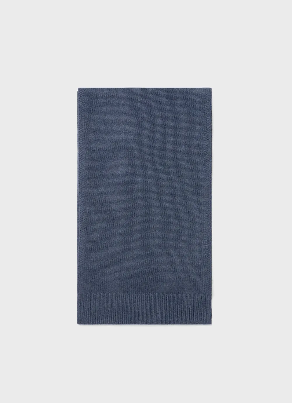 Navy Blue Plain Knit Fashion Scarf