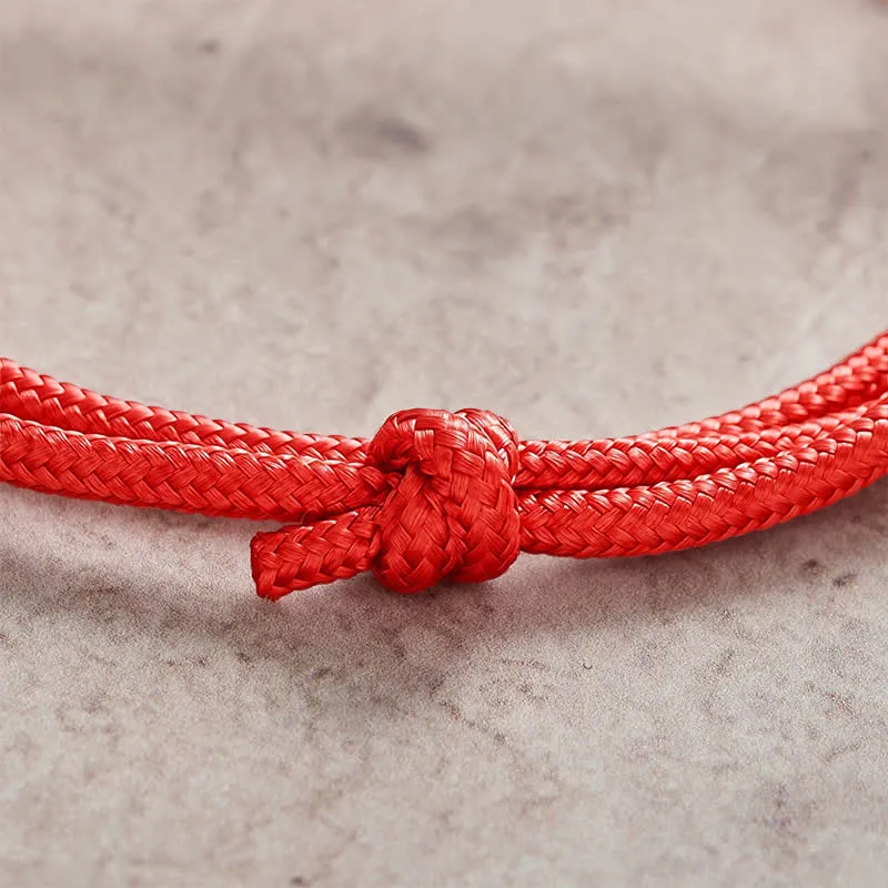Double Wrap Braided Rope Whale Connection Bracelet