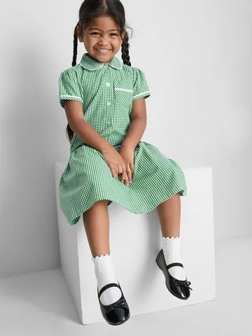 3-7yrs | Cotton Rich Gingham Check School Dress