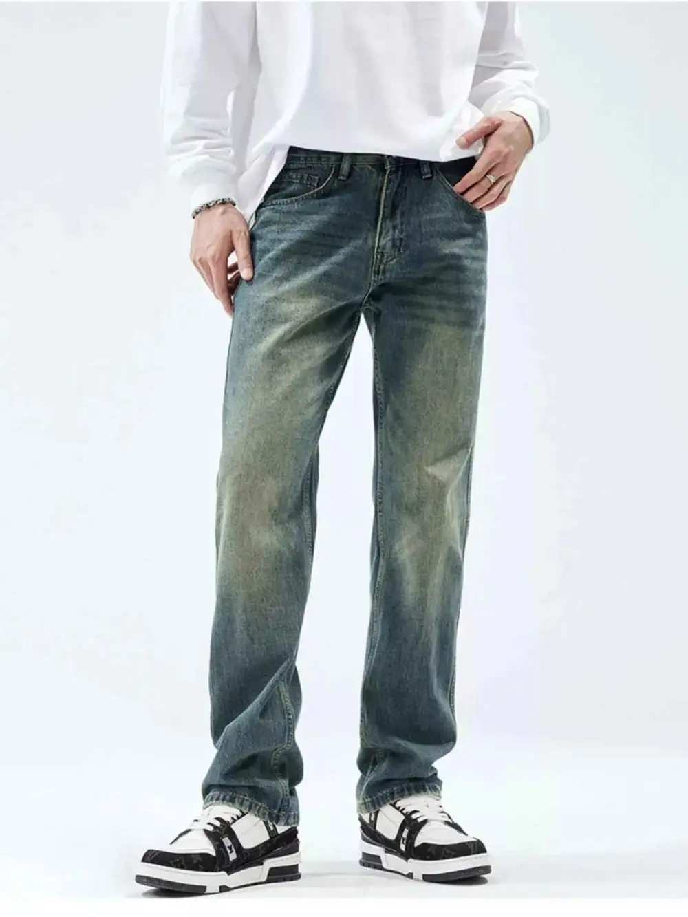 Everyday Washed Straight Leg Jeans