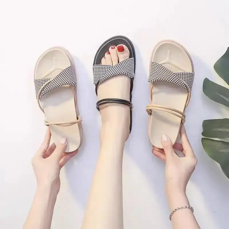 Round Toe Slingback Slip On Slides