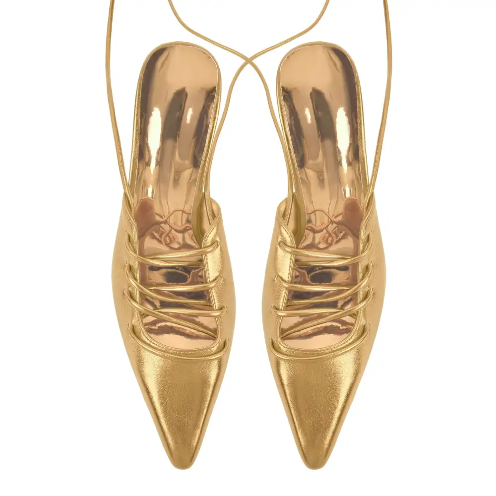 Lace Detail Pointed Toe Stiletto Lace Up Pumps