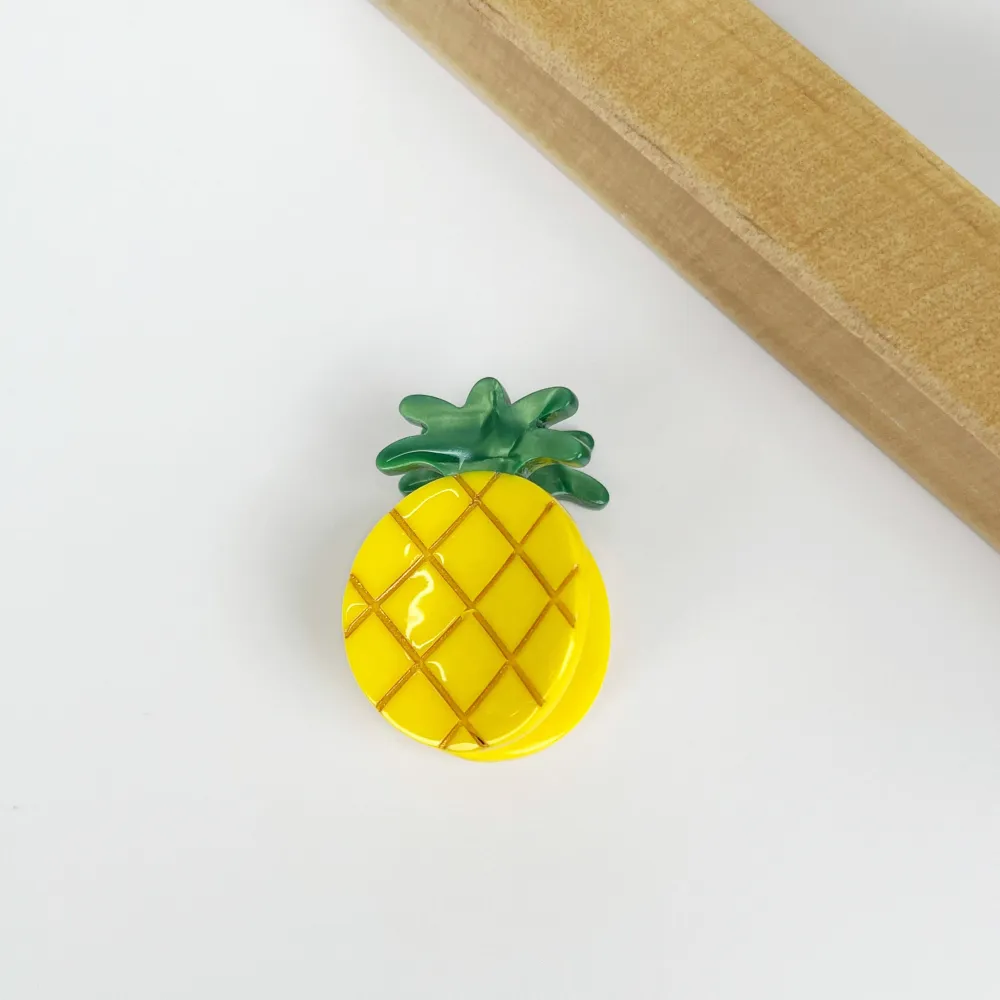 Mini Fruit Shape Hair Clip Duo