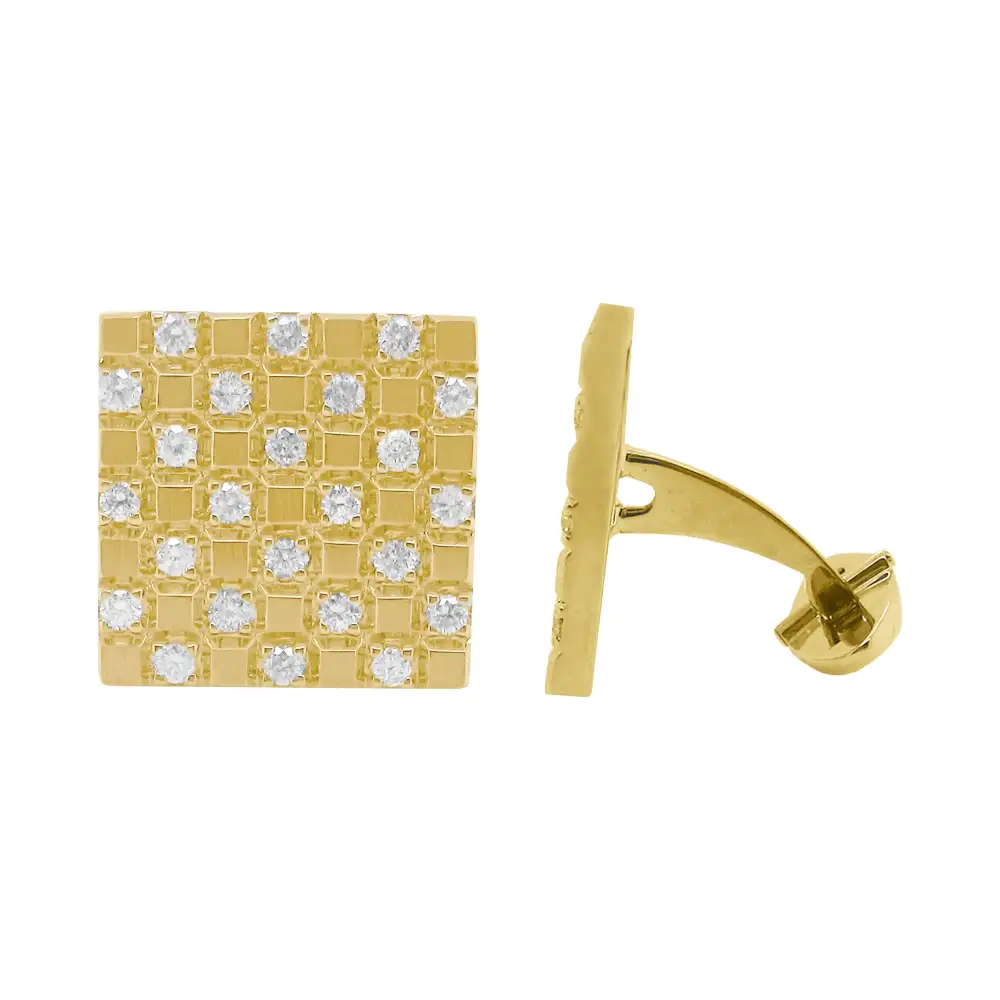 Classic Elegant Classic Diamond Cufflinks
