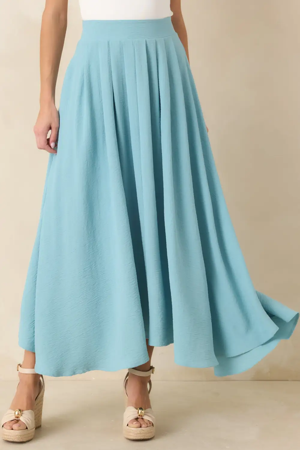 Breezy Polyester Maxi Skirt